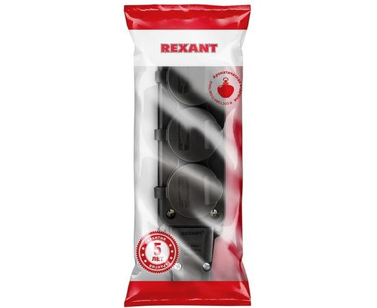Штепсельная трехместная розетка REXANT влагозащищенная, с/з, 16 А, IP54 каучук 111-113 – изображение 11
