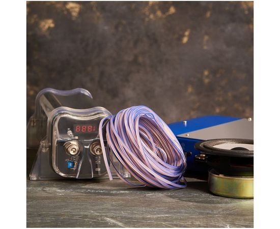 Акустический кабель REXANT 2х0,25 кв.мм прозрачный BLUELINE м. бухта 20 м 01-6201-3-20 – изображение 3