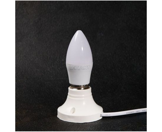 Светодиодная лампа REXANT Свеча 9,5 Вт E27 903 лм 2700 K теплый свет 604-025 – изображение 4