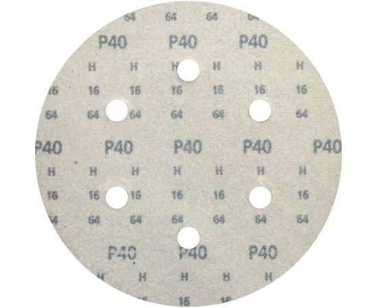 Круг шлифовальный на липучке siaone 1944 (5+1 шт; 150 мм; 6 отверстий; P40) sia Abrasives so6-150-6-040 – изображение 2