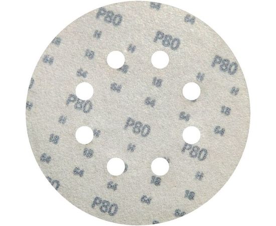 Круг шлифовальный на липучке siaone 1944 (5+1 шт; 125 мм; 8 отверстий; P80) sia Abrasives so6-125-8-080 – изображение 3