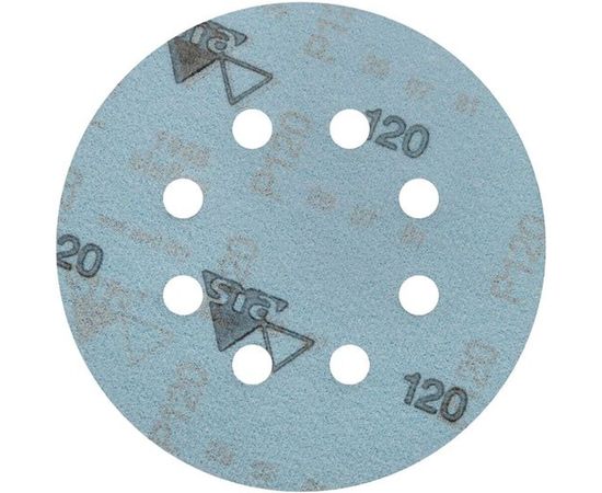 Круг шлифовальный на липучке siaflex 1948 (5+1 шт; 125 мм; 8 отверстий; P120) sia Abrasives sf6-125-8-120 – изображение 2