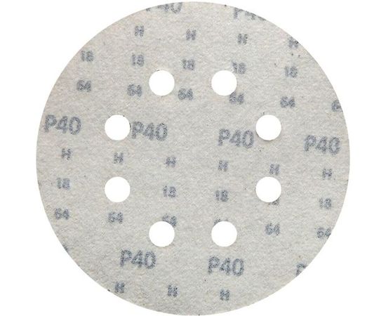 Круг шлифовальный на липучке siaone 1944 (5+1 шт; 125 мм; 8 отверстий; P40) sia Abrasives so6-125-8-040 – изображение 2