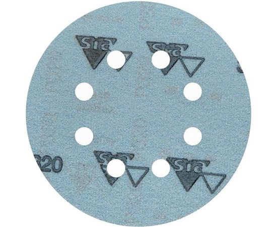 Круг шлифовальный на липучке siaflex 1948 (5+1 шт; 125 мм; 8 отверстий; P320) sia Abrasives sf6-125-8-320 – изображение 3