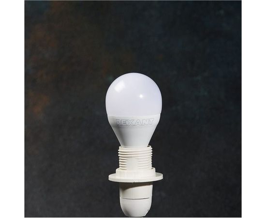 Светодиодная лампа REXANT шарик, 9,5 Вт, E14, 903 лм, 2700 K, теплый свет 604-037 – изображение 3