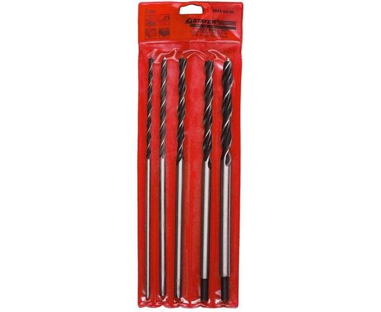 Набор сверл по дереву 5 шт. (6 - 14 x 300 мм) Stayer 2943-300-H5 – изображение 2
