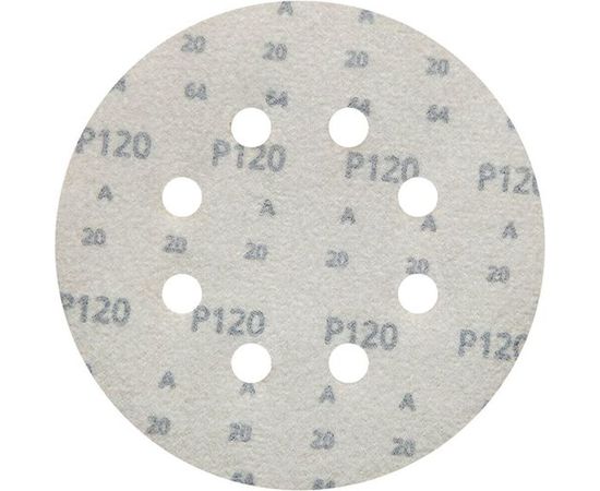 Круг шлифовальный на липучке siaone 1944 (5+1 шт; 125 мм; 8 отверстий; P120) sia Abrasives so6-125-8-120 – изображение 2