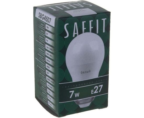 Светодиодная лампа SAFFIT SBG4507 Шарик E27 7W 4000K 55037 – изображение 2