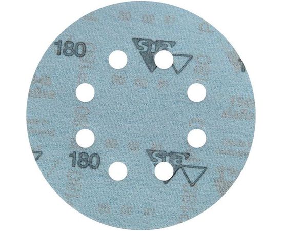 Круг шлифовальный на липучке siaflex 1948 (5+1 шт; 125 мм; 8 отверстий; P180) sia Abrasives sf6-125-8-180 – изображение 3