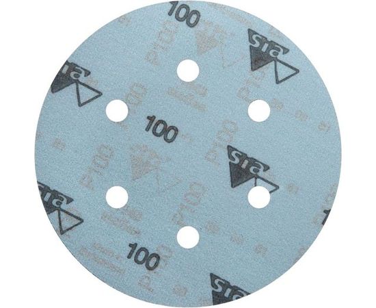 Круг шлифовальный на липучке siaflex 1948 (5+1 шт; 150 мм; 6 отверстий; P100) sia Abrasives sf6-150-6-100 – изображение 2