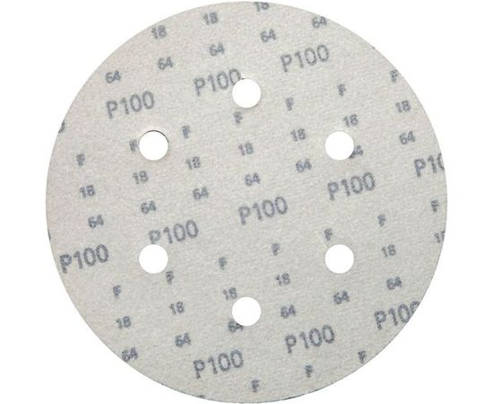 Круг шлифовальный на липучке siaone 1944 (5+1 шт; 150 мм; 6 отверстий; P100) sia Abrasives so6-150-6-100 – изображение 3