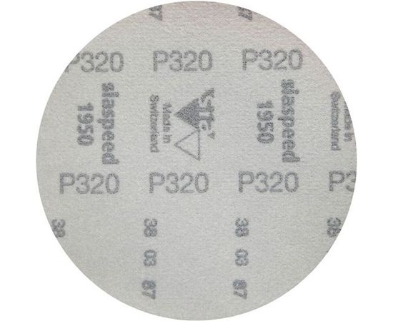 Круг шлифовальный на липучке siaspeed 1950 (5+1 шт; 125 мм; без отверстий; P320) sia Abrasives ss6-125-0-320 – изображение 3