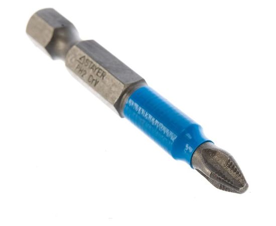 Биты PROFESSIONAL ProFix Phillips (10 шт; 50 мм; PH2; 1/4") STAYER 26203-2-50-10_z01 – изображение 5