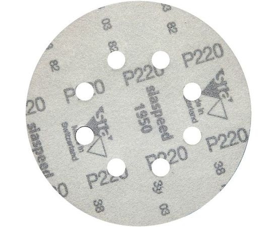 Круг шлифовальный на липучке siaspeed 1950 (5+1 шт; 125 мм; 8 отверстий; P220) sia Abrasives ss6-125-8-220 – изображение 2