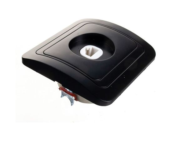 Компьютерная розетка Smartbuy RJ45 1-местная черная Марс SBE-02b-S1-RJ – изображение 3