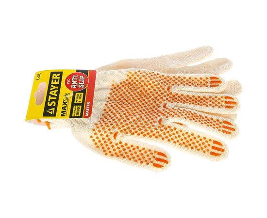 Перчатки трикотажные с защитой от скольжения (размер L-XL) Master Stayer 11404-XL – изображение 5