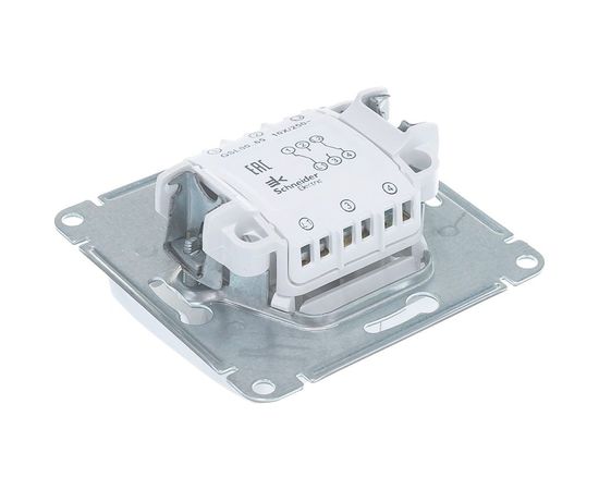 2-клавишный механизм переключателя Schneider Electric СП Glossa сх.6 10AX белый GSL000165 – изображение 2