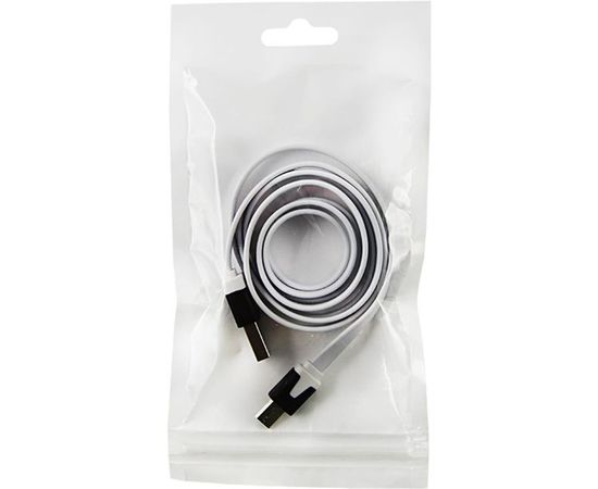Универсальный кабель REXANT USB microUSB шнур плоский 1М белый 18-4274 – изображение 2