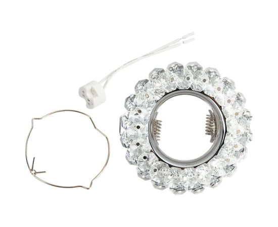 Встраиваемый потолочный светильник без лампы Sholtz для MR16 D94мм Стекло/Хром FMR4207 – изображение 4