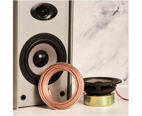 Акустический кабель REXANT, 2х2.50 мм.кв, BLUELINE, прозрачный 01-6208-3-05 – изображение 3