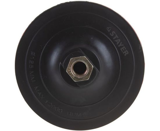 Тарелка опорная пластиковая для УШМ, на липучке, 125 мм, М14 STAYER MASTER 35742-125 – изображение 5