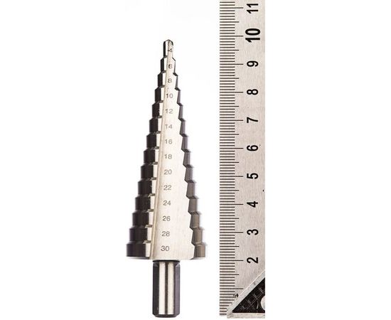 Сверло ступенчатое по металлу (4-30 мм; 14 ступеней; 100 мм) STAYER 29660-4-30-14 – изображение 3