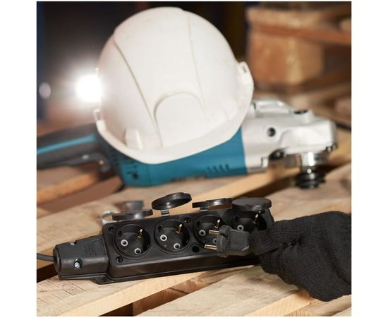 Штепсельная четырехместная влагозащищенная розетка REXANT с/з, 16 А, IP54 каучук 111-114 – изображение 10