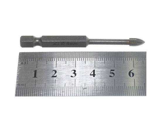 Сверло по керамике и стеклу с четырьмя режущими лезвиями PROFI 4 мм STAYER2985-04_z01 – изображение 2