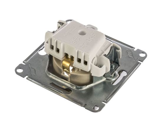 Механизм розетки Schneider Electric 1-м СП ATLAS DESIGN с заземлением, 16А, алюминий ATN000343 1240240 – изображение 3