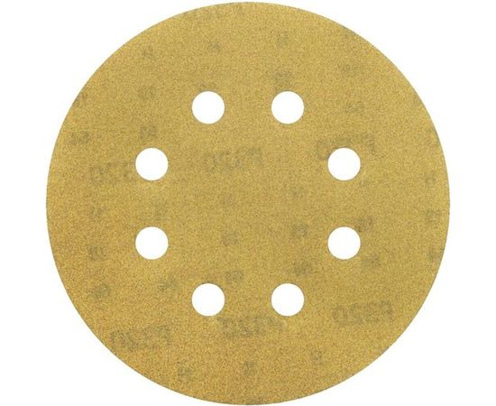 Круг шлифовальный на липучке siaone 1944 (5+1 шт; 125 мм; 8 отверстий; P320) sia Abrasives so6-125-8-320 – изображение 5