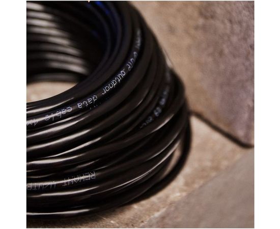 Кабель REXANT UTP, 4PR, 24AWG, CU, CAT5e, 100МГц, PE, OUTDOOR, бухта 25 м, черный 01-0045-25 – изображение 6