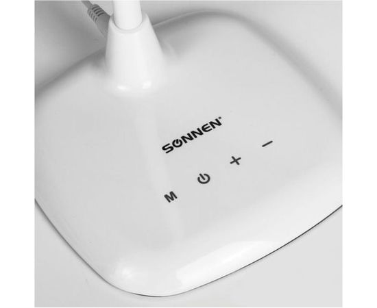 Настольный светильник SONNEN BR-819A, на подставке, светодиодный, 8 Вт, белый, 236666 – изображение 4