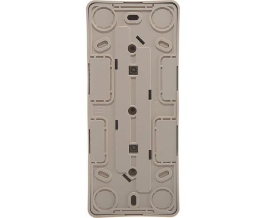 Тройная розетка Schneider Electric ЭТЮД, O/У без заземления, без шторок, 16А 250B кремовый PA16-009K – изображение 4