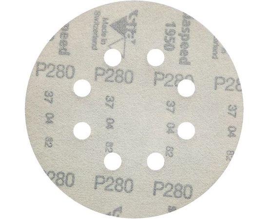 Круг шлифовальный на липучке siaspeed 1950 (5+1 шт; 125 мм; 8 отверстий; P280) sia Abrasives ss6-125-8-280 – изображение 5