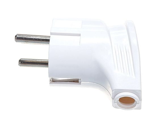 Электрическая вилка Stayer MASTER, с заземлением, угловая, 16А/220В, белая 55161-W – изображение 3