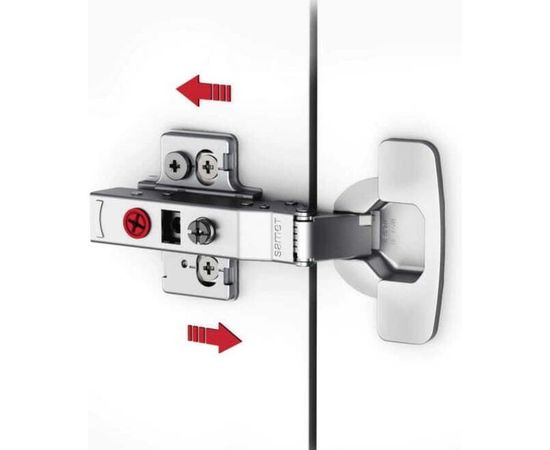 Петля со встроенным доводчиком SAMET MASTER, изгиб 18 мм, 48AX, Ni, 2 шт. СТ-00001266 – изображение 2