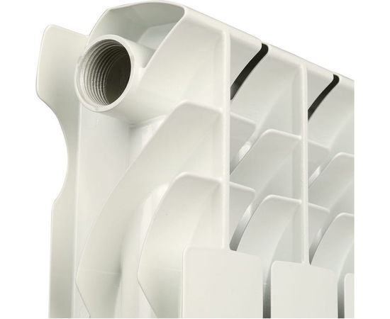 Алюминиевый радиатор ROMMER Plus 500 10 секций RAL9016 89566 – изображение 2