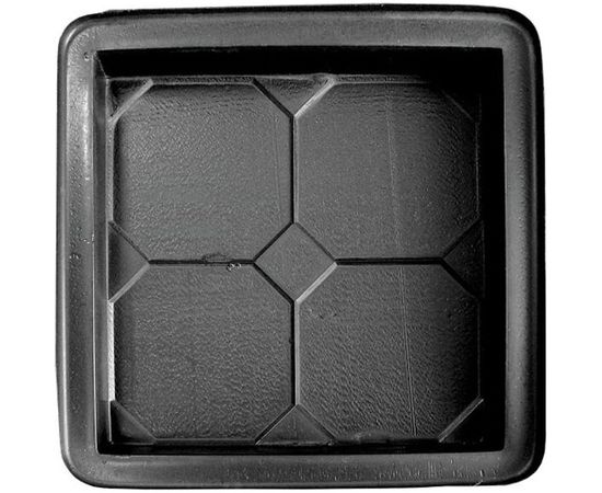 Форма для тротуарной плитки Ресурс КЛАССИКА 380х380х50 мм, черный 14474 