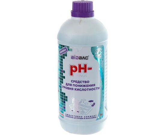Средство для понижения уровня кислотности БиоБак pH- МИНУС жидкий BP-PHL 