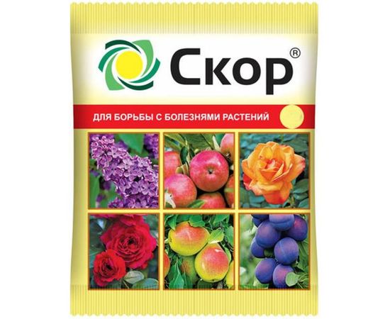Фунгицид для защиты плодовых культур от комплекса болезней Скор 2 мл Ваше Хозяйство 4680028943853 
