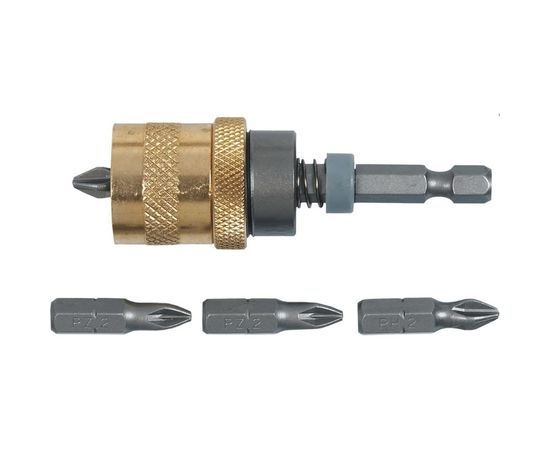 Держатель насадок (1/4", 65 мм, 4 биты в комплекте) TOPEX 39D340 