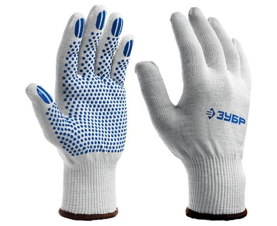 Перчатки с ПВХ-гель покрытием ЗУБР Точка+, размер L-XL, 10 пар, 11451-K10 