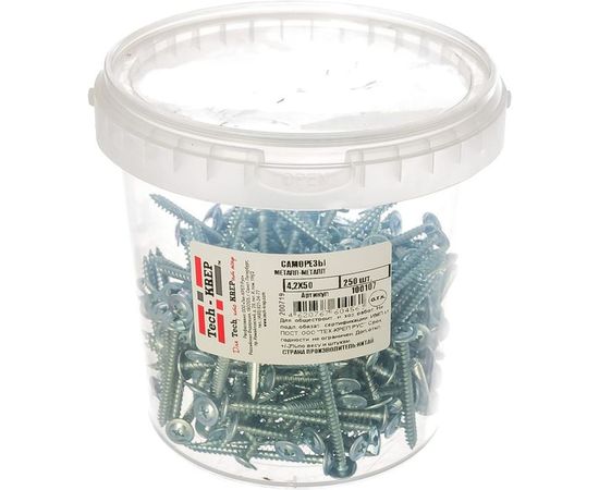 Саморез Tech-Krep ШСММ 4,2х50 250 шт, ведро 100107 – изображение 2