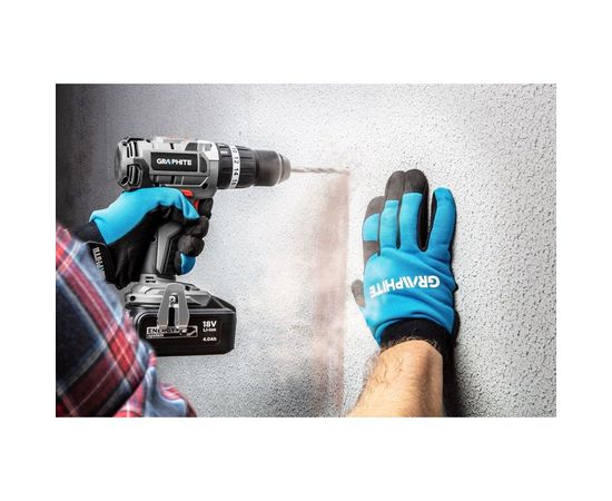 Аккумуляторная бесщеточная дрель-шуруповерт с ударом GRAPHITE Energy+ 18 V 58G020 – изображение 5