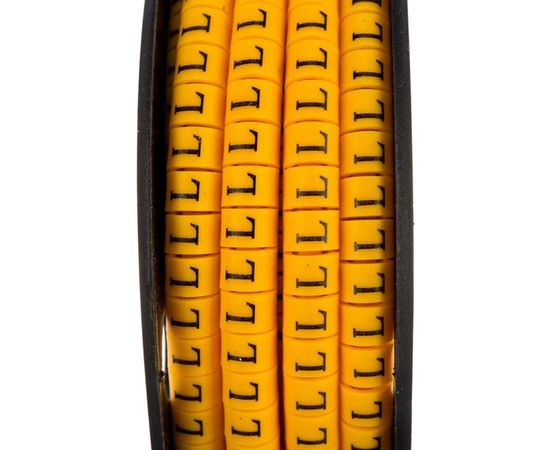 Кабель-маркер STEKKER L для провода сеч.2,5мм, желтый, CBMR25-L 39107 – изображение 3