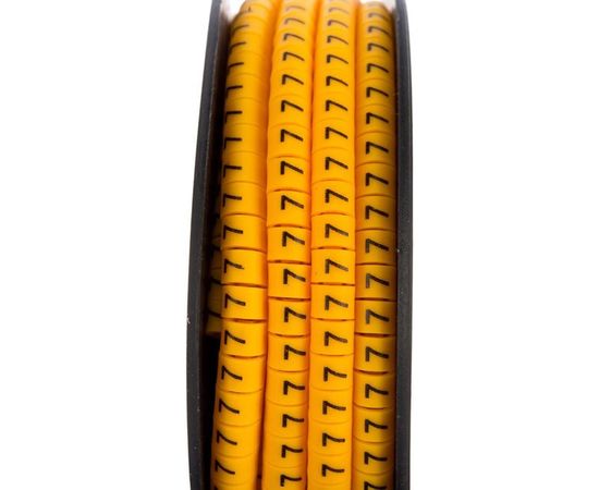 Кабель-маркер STEKKER 7 для провода сеч.2,5мм, желтый, CBMR25-7 39104 – изображение 4