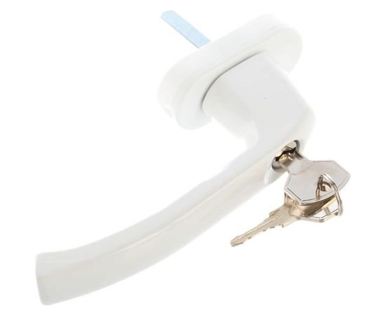 Оконная ручка Tech-Krep VICTORY, алюм., 8 ми позиц., с замком, 35 мм штифт, белая 142792 – изображение 3