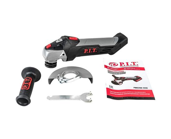Аккумуляторная угловая шлифмашина P.I.T. PWS20H-125C – изображение 3