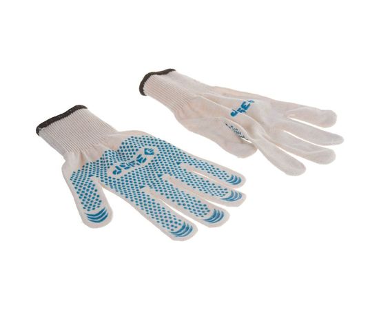 Перчатки хлопчатобумажные 12 класс защиты от скольжения (размер L-XL) Эксперт Зубр 11451-XL – изображение 3