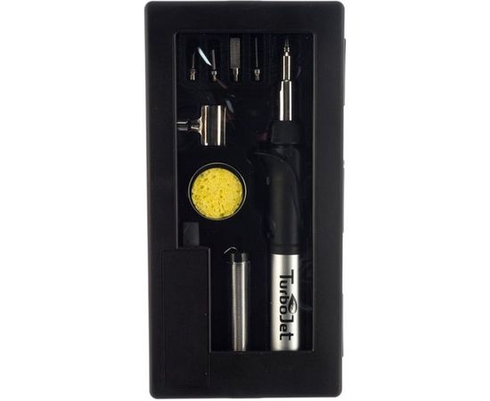 Газовый паяльник с пъезоподжигом в наборе Turbojet TJ150-B – изображение 3